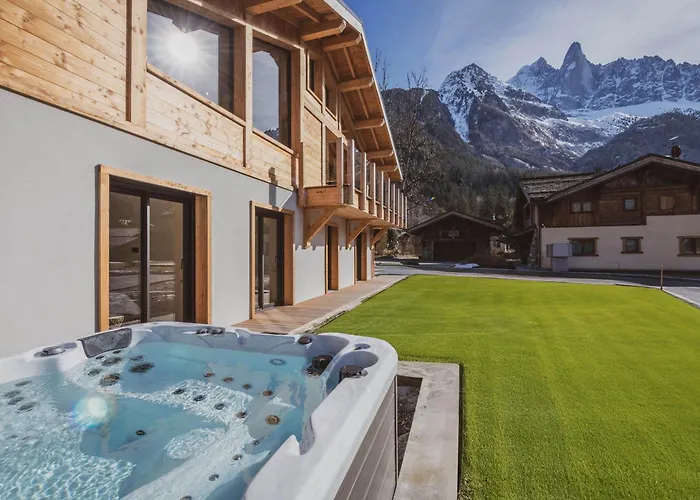 Domek alpejski Avec Jacuzzi Et Animaux Admis, Vue Mont-blanc - Fr-1-343-259 *